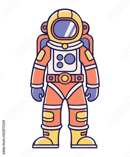 Astronaut exploring space in full suit