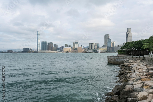 湾仔から見る香港九龍のウオーターフロント photo