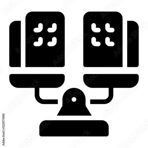 price comparison glyph icon