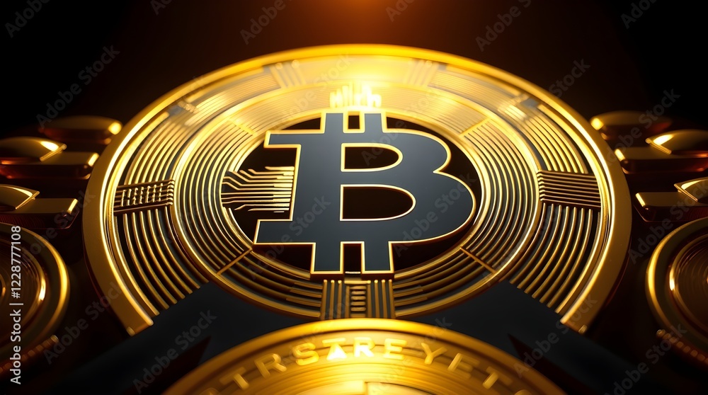 Bitcoin golden coin