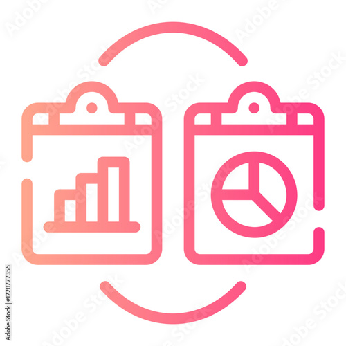 comparative gradient icon