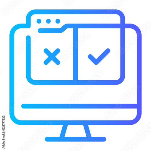 testing gradient icon