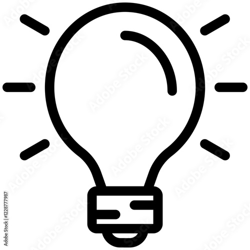 bulb icon outline