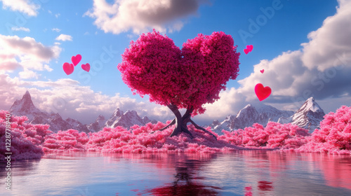 valentine 3d landscape 