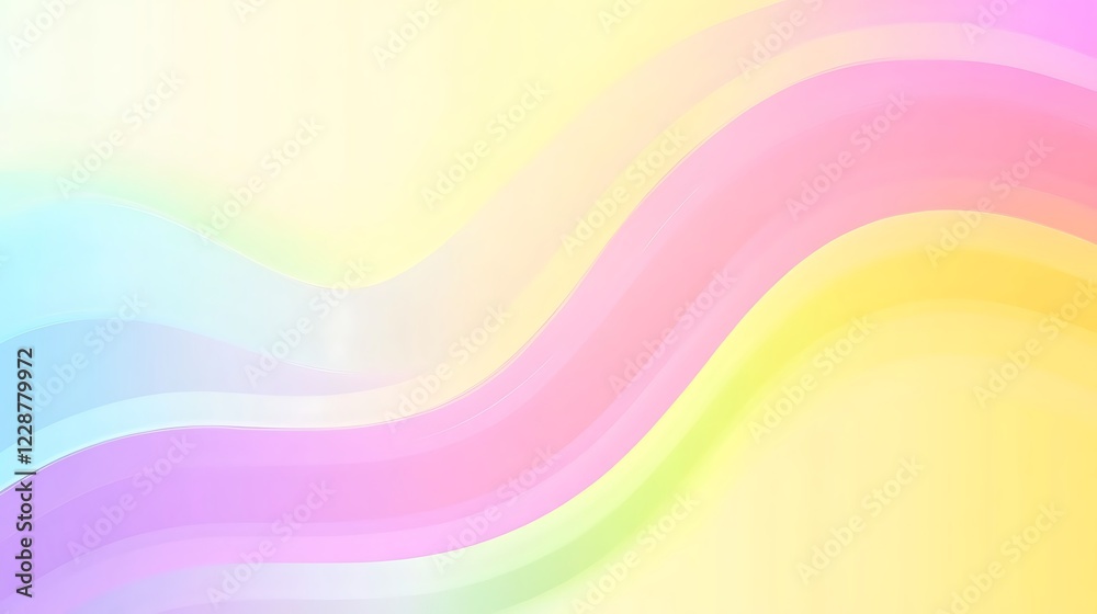 Obraz premium Abstract Pastel Wave Background Design