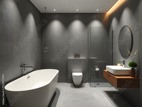 modern bathroom interior