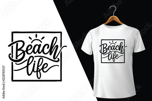 Beach Life T-Shirt Design vector  