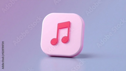 music app icon set against. icon represents a digital music platform, inviting users to explore and enjoy their favorite tunes.
