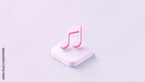 music app icon set against. icon represents a digital music platform, inviting users to explore and enjoy their favorite tunes.