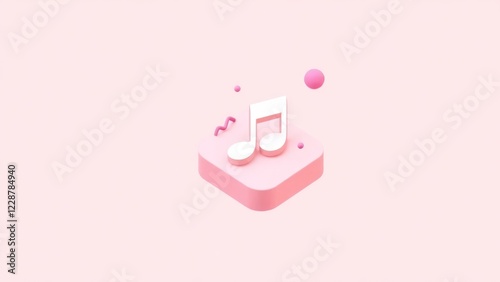 music app icon set against. icon represents a digital music platform, inviting users to explore and enjoy their favorite tunes.