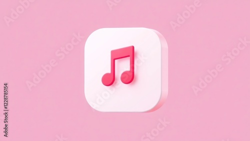 music app icon set against. icon represents a digital music platform, inviting users to explore and enjoy their favorite tunes.