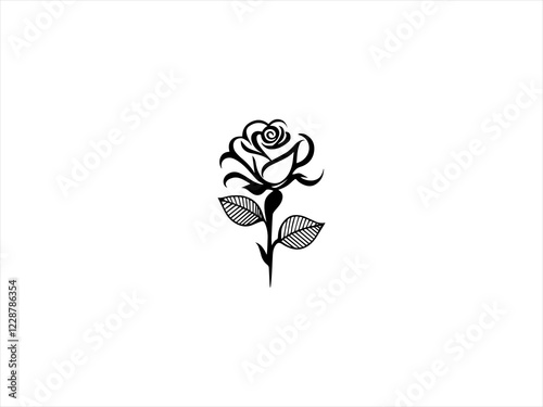 Rose logo vector desigen 
