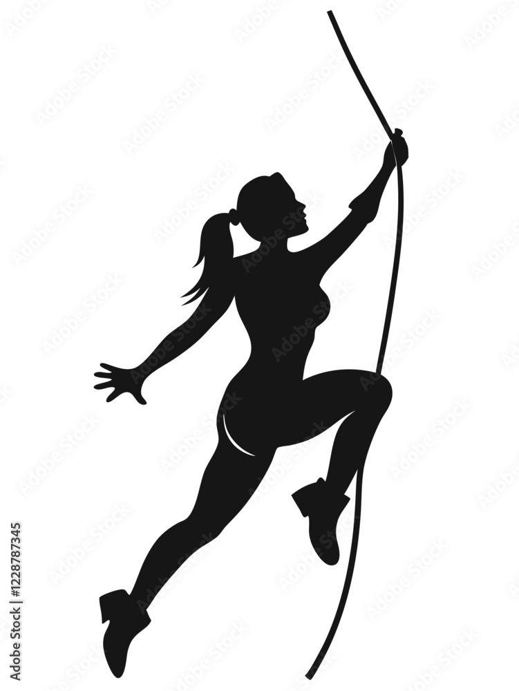 Rock Climber Silhouette rock white background Rock Climber Silhouette rock white background