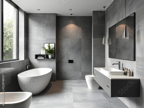 modern bathroom interior