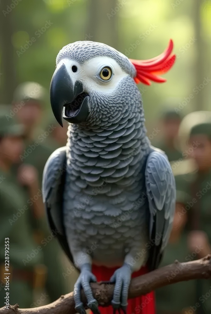 Obraz premium Grey coloured parrot