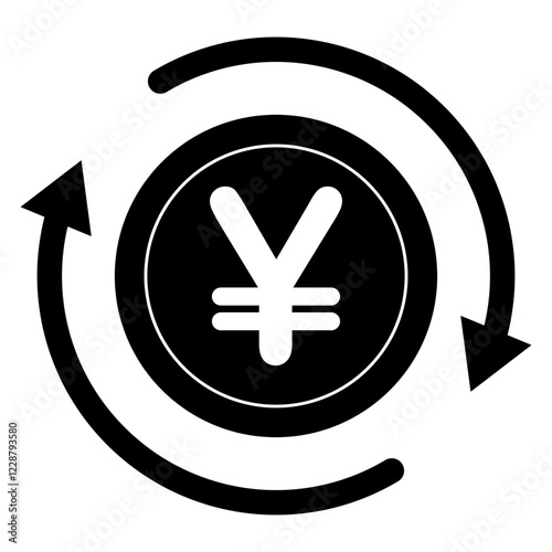 Yen or Yuan Currency Exchange Icon