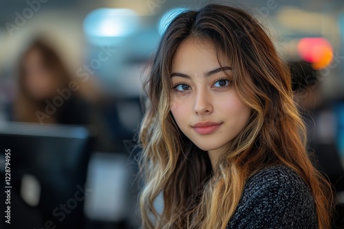 Wallpaper Mural A customer service representative assisting a client Torontodigital.ca