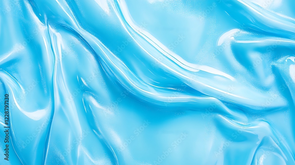 Obraz premium Abstract Blue Liquid Swirling Texture Background