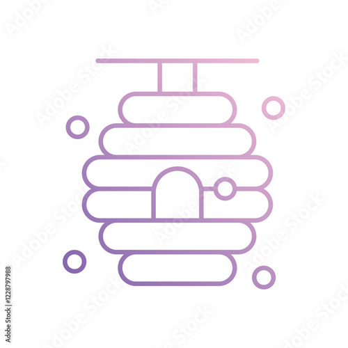 Beehive  icon isolated on a white background. Vector illustration.