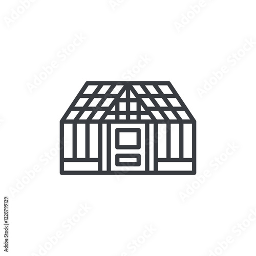Greenhouse line icon