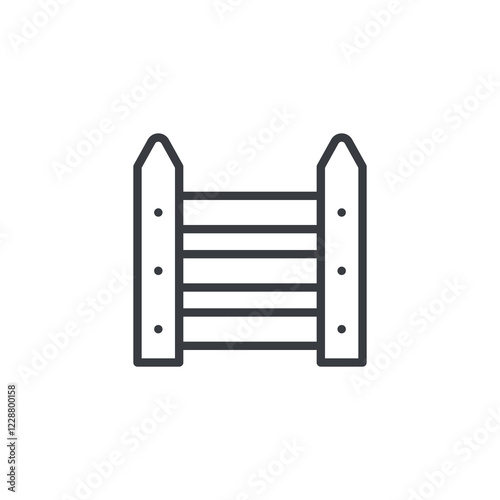 Garden Fence line icon
