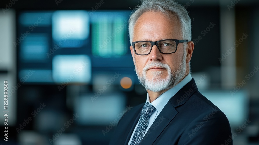 Confident businessman in a modern office setting, embodying professionalism and leadership. Confident businessman in a modern office setting, embodying professionalism and leadership.