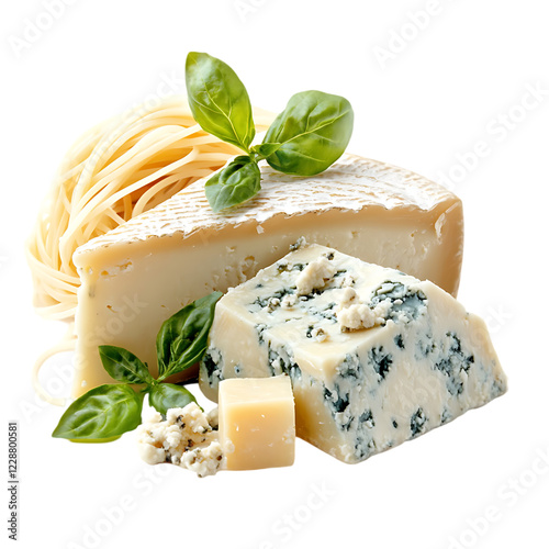 types of cheese on a plate