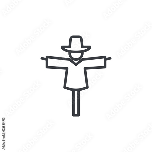 Scarecrow line icon