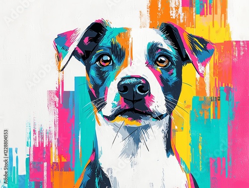 National Pet Day animal awareness, poster-style image of a rescued pet with an inspiring tagline, bold and emotional composition photo