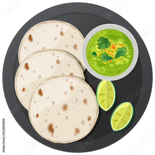 Mexican Tortillas with Guacamole