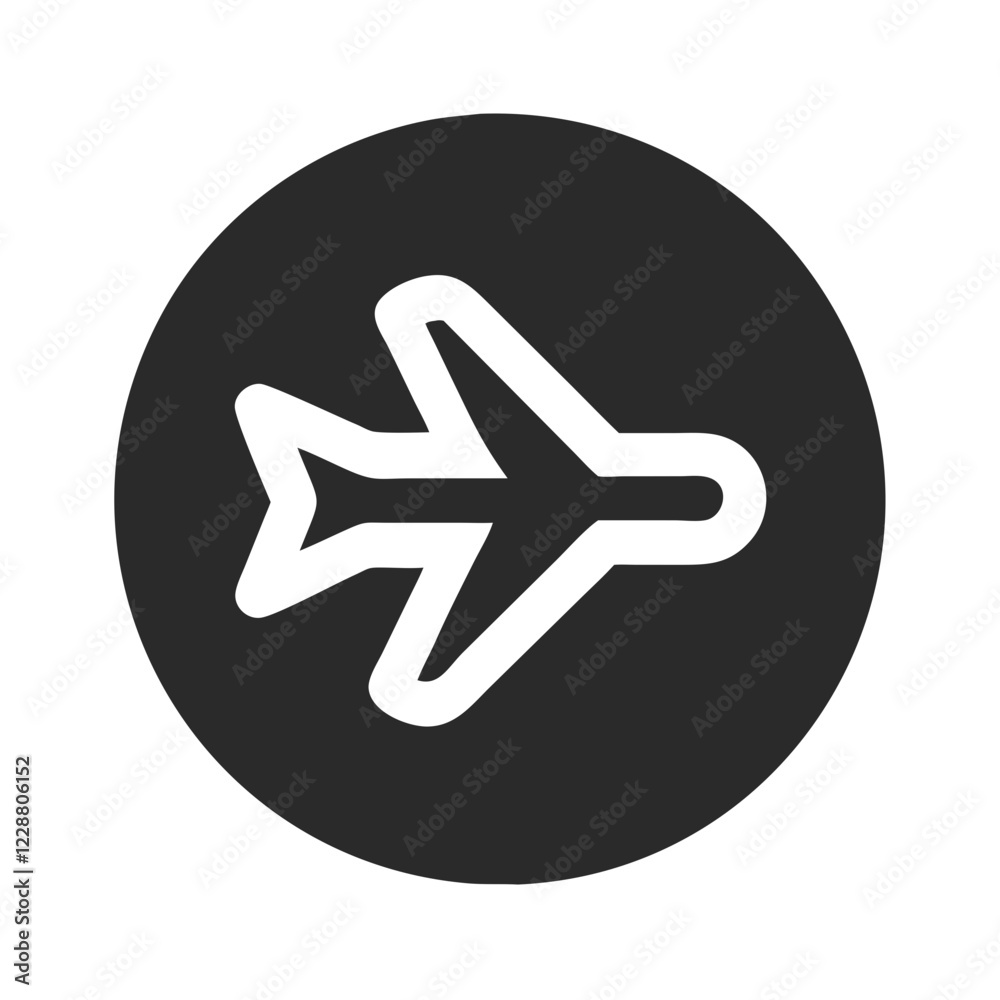 Airplane Mode Icon - vector Airplane Mode Icon - vector