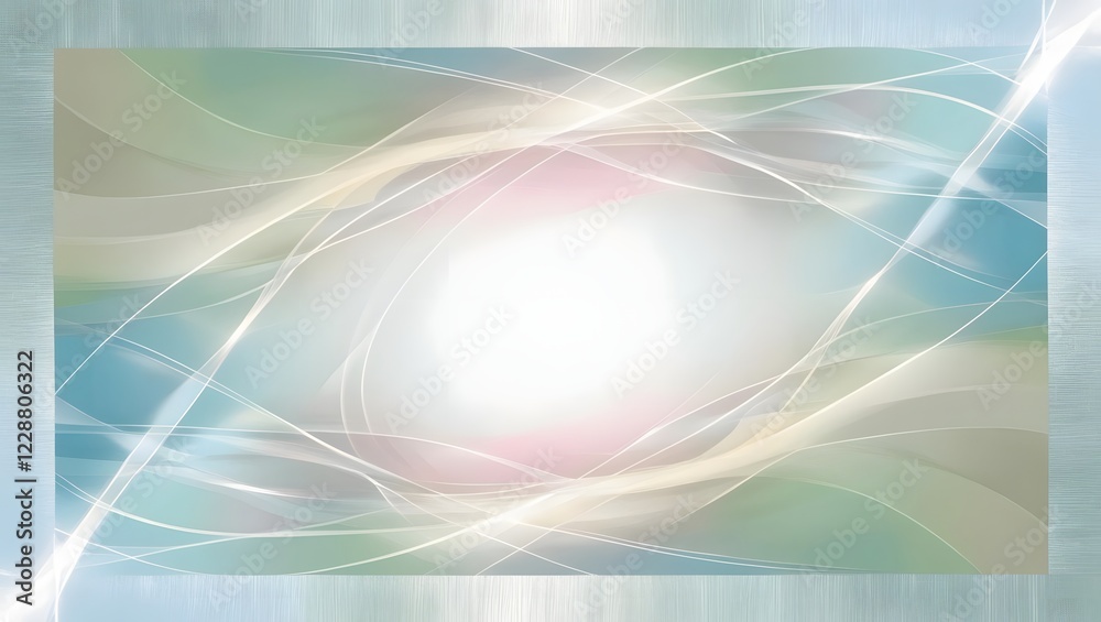Abstract Wave Light Lines Soft Pastel Colors Metallic Background Abstract Wave Light Lines Soft Pastel Colors Metallic Background