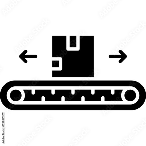 Conveyor III icon single vector illustration