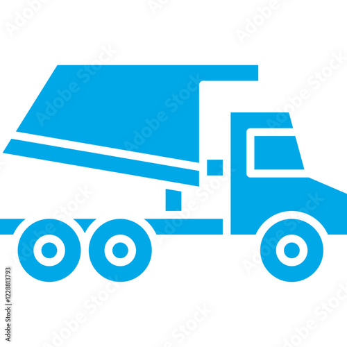 Tipper icon single vector illustration