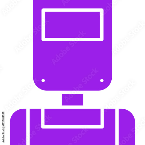 Welder icon single vector illustration