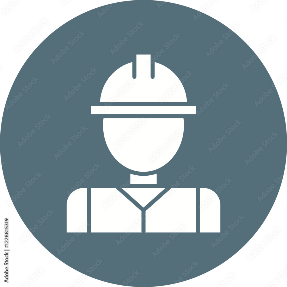 Industry Worker II icon single vector illustration Industry Worker II icon single vector illustration