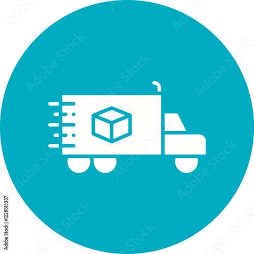 Moving Truck icon single vector illustration