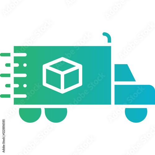 Moving Truck icon single vector illustration