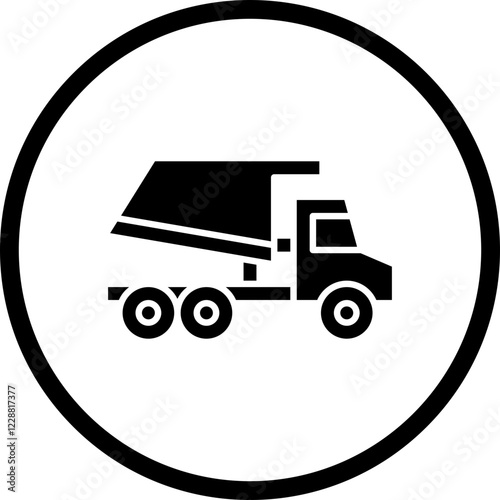 Tipper icon single vector illustration