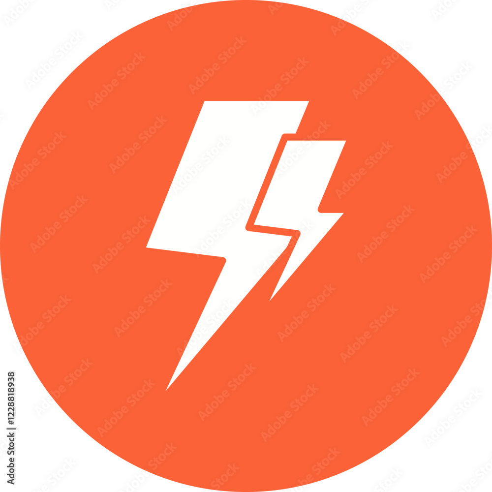 Electric Current icon single vector illustration Electric Current icon single vector illustration