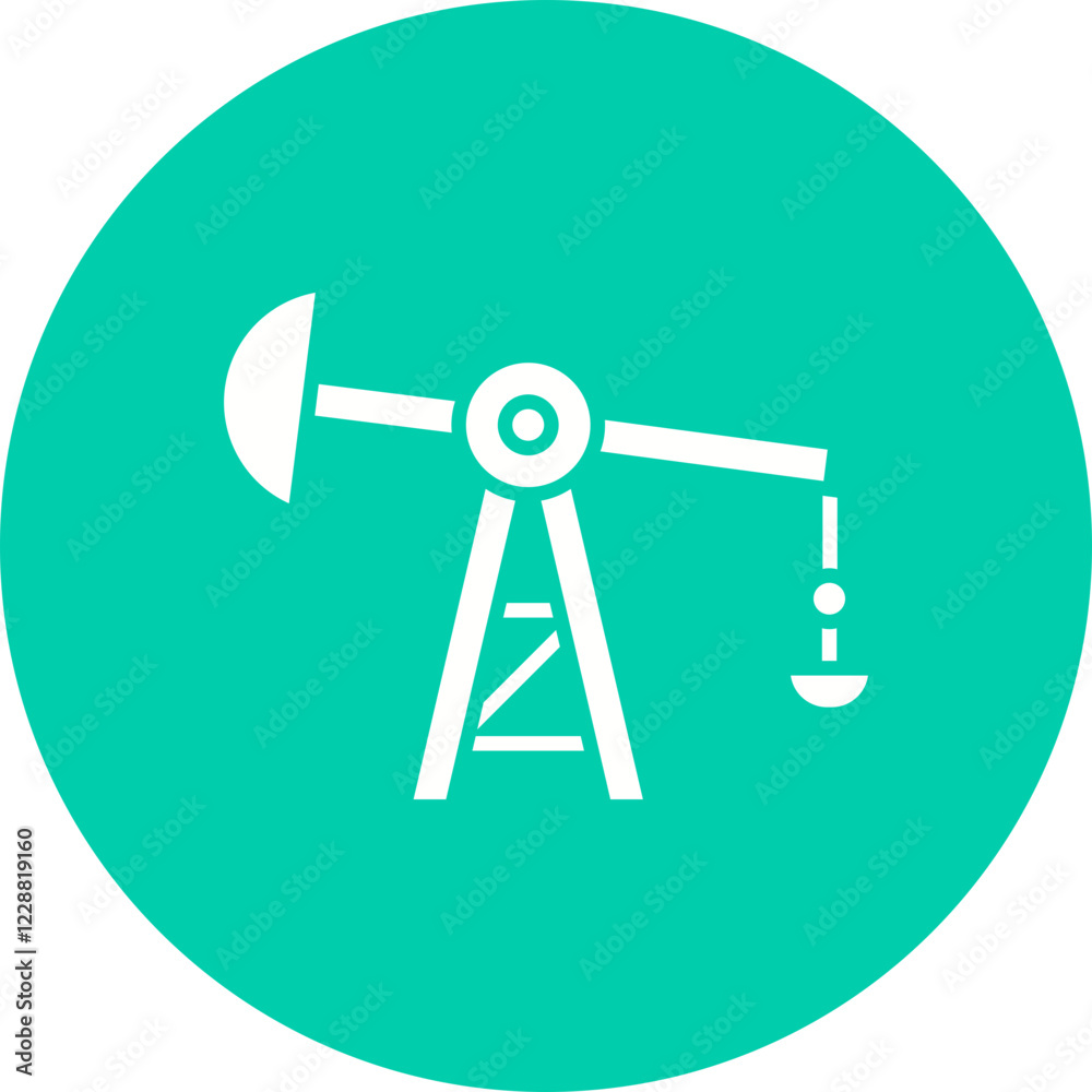 Pumpjack icon single vector illustration Pumpjack icon single vector illustration