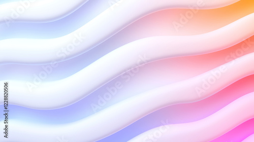 Pastel Waves: A Soft Symphony of Color and Form