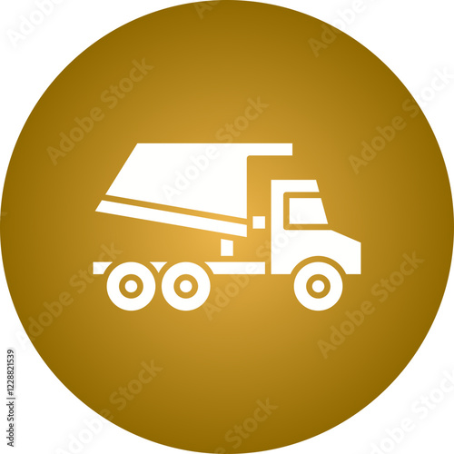 Tipper icon single vector illustration