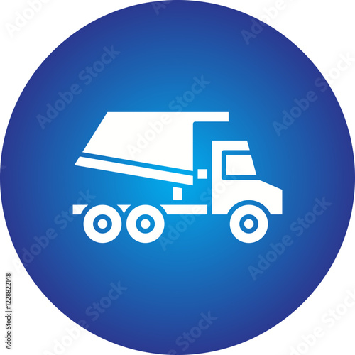 Tipper icon single vector illustration