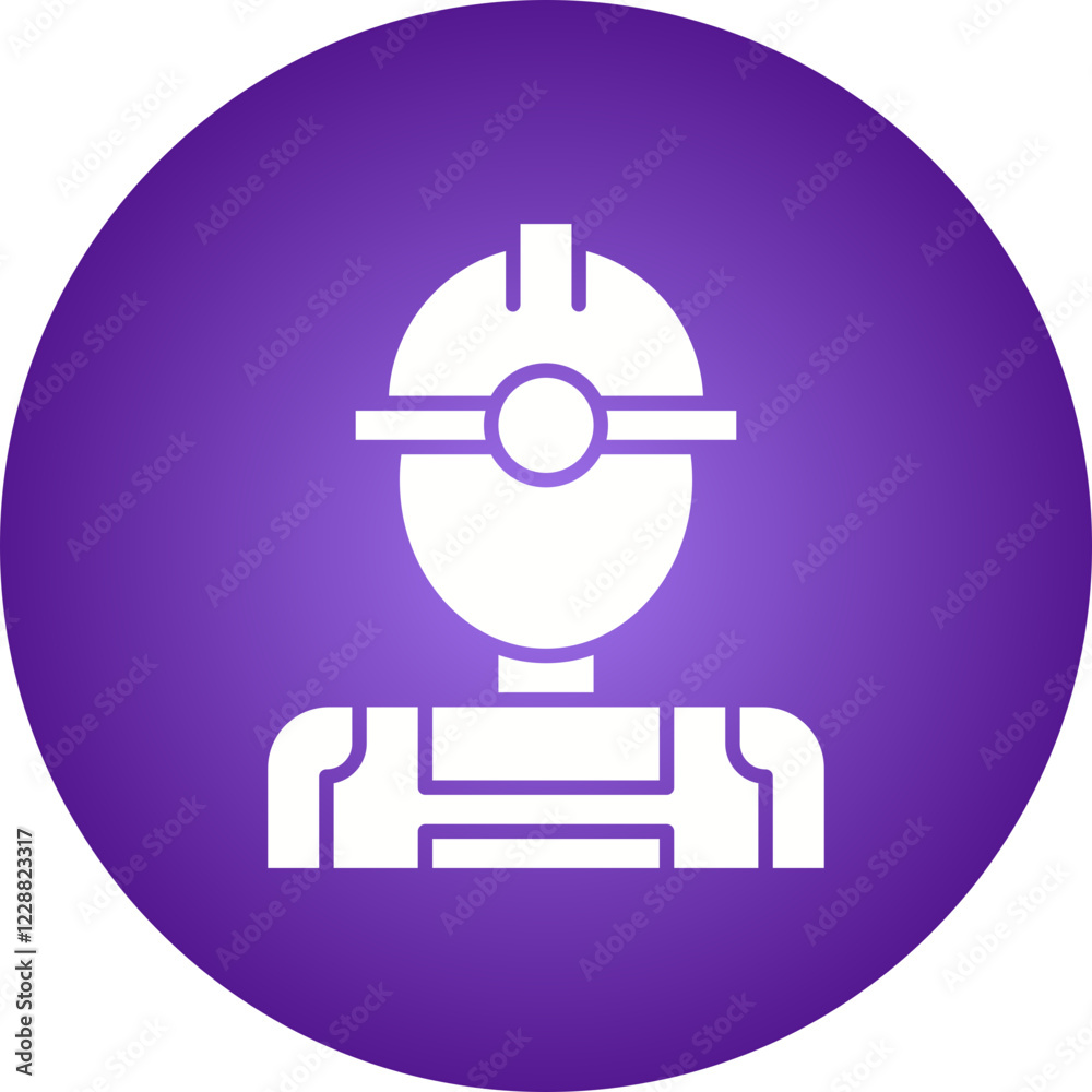 Industry Worker I icon single vector illustration Industry Worker I icon single vector illustration