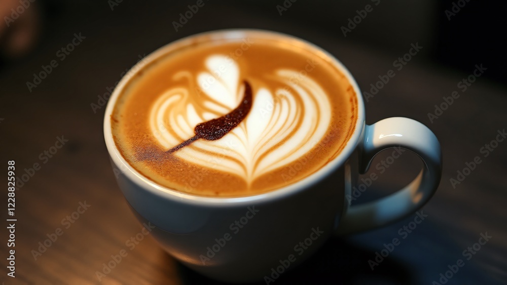 A comet crossing the sky captured in latte art, symbolizing inspiration, hope, and new beginnings, perfect for creative souls. A comet crossing the sky captured in latte art, symbolizing inspiration, hope, and new beginnings, perfect for creative souls.