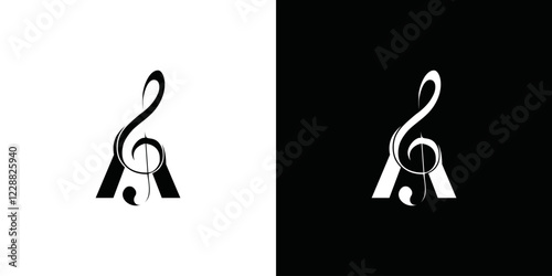 logo of initial letter A and tone