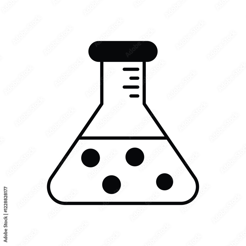 Science Beaker icon isolated on a white background. Vector illustration. Science Beaker icon isolated on a white background. Vector illustration.