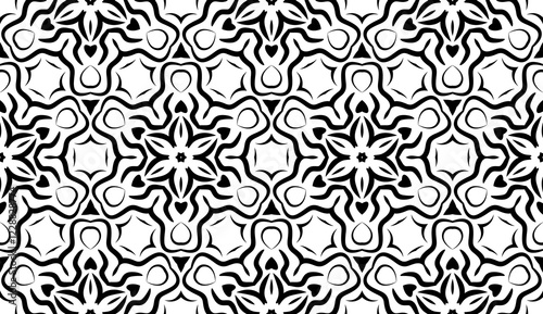 Abstract Vector seamless pattern with abstract geometric style. Repeating sample figure and line. For interiors design, wallpaper, textile industry