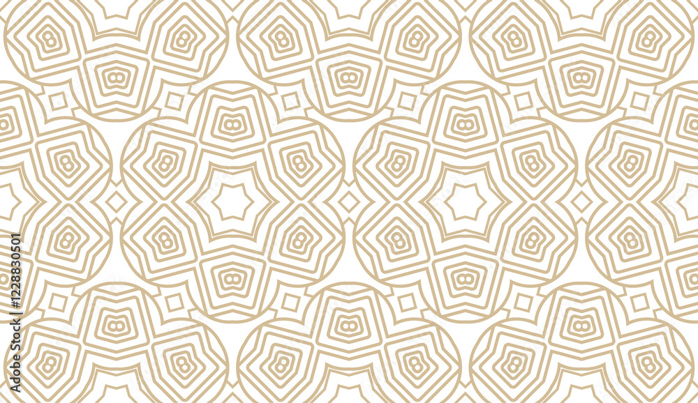 Fototapeta premium Mesh seamless geometric pattern. Vector abstracttexture with curved lines, delicate mesh, net, grid, lace.